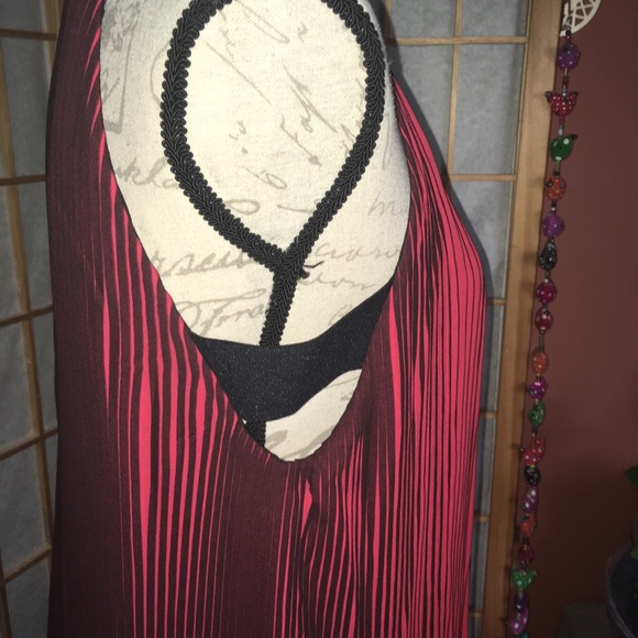 NWT Kendall & Kylie Crepe Pleated Minidress Red S - Picture 4 of 14